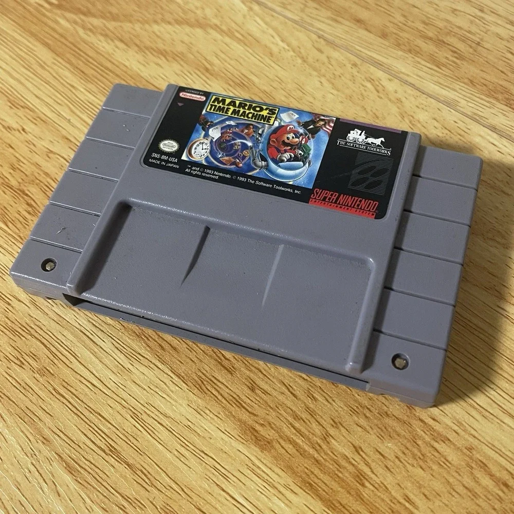 Mario's Time Machine (Super Nintendo Entertainment System 1993) Cartridge Only